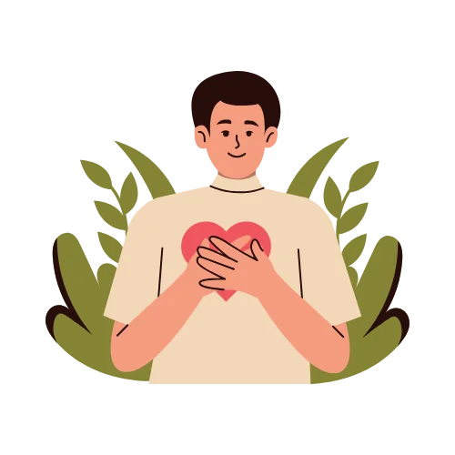 Self-care support illustration