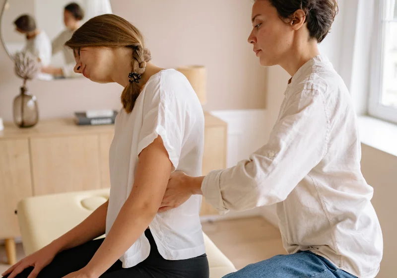 Posture assessment consultation at the Theracure clinic in Opera House, Mumbai